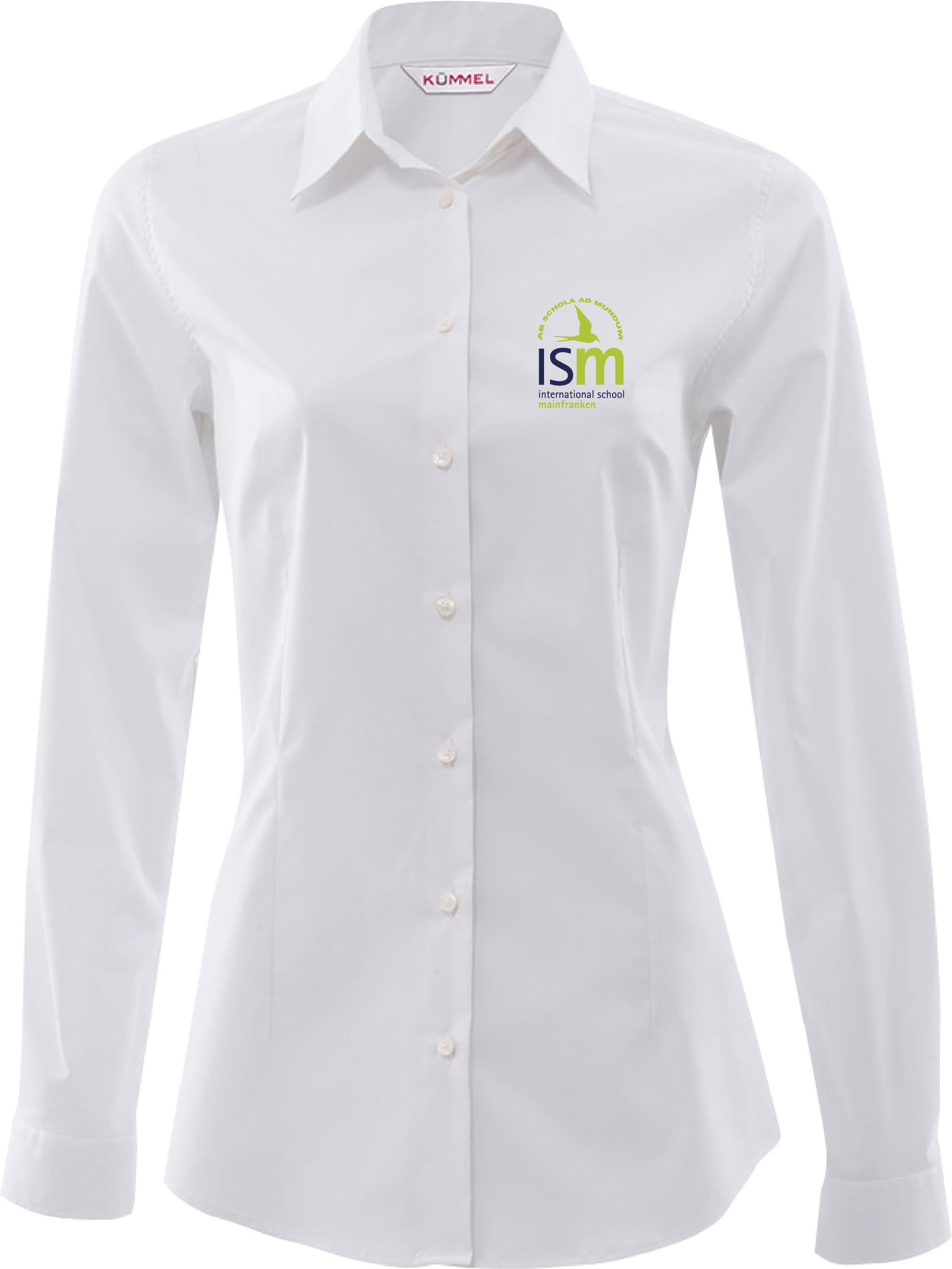 Stretchbluse, langarm, slim fit