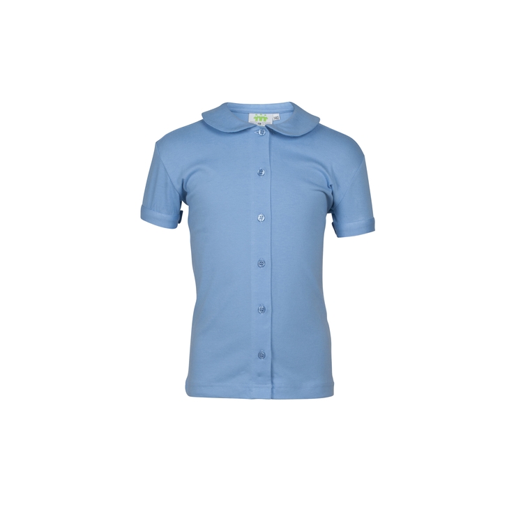 Jerseybluse, kurzarm, Mädchen/Damen